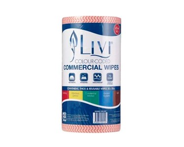 Red Commercial Wipes | Livi