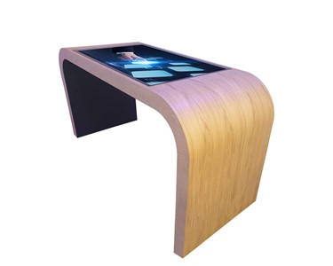 Touchscreens Melbourne - Planning Table Timber Curved