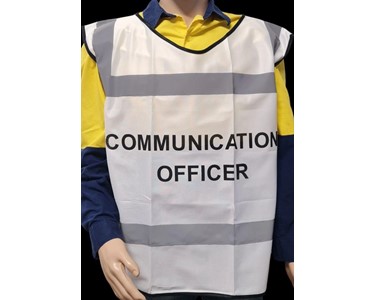 Proactive Group Australia - Warden Vest - White Communications Officer