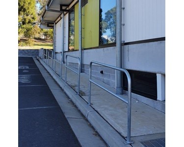 Double Rail U-Bollards - Galvanised