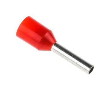 RS PRO - Red Insul Bootlace Ferrule | 8mmpin 1mmsq