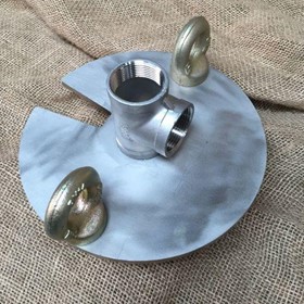 Stainless Steel Bore Cap with Tee Exit