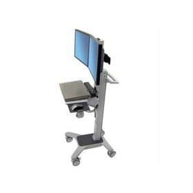 Medical Computer Cart | Neo-Flex® Dual WideView WorkSpace