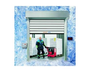 High speed insulating coolroom door