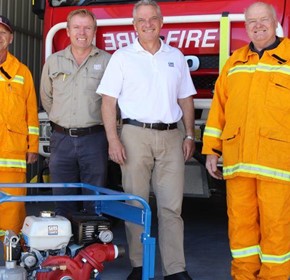 Gorman-Rupp donates Pumps to Australian Fire Stations Gorman-Rupp donates Pumps to Australian Fire Stations