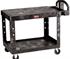 Rubbermaid - Large 2 Tier Heavy Duty Tool Cart with Flat Shelf - Produced