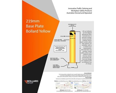 Safety Bollards I 219 mm Base Bollard