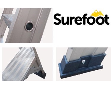 SureFoot features a wide full-boot foot ensuring an excellent on-ground grip for safe working