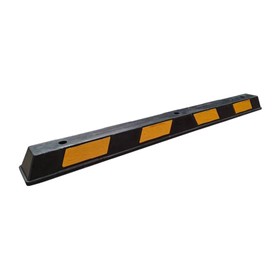 Premium Rubber Wheel Stops - Black & Yellow