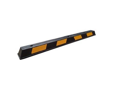 Premium Rubber Wheel Stops - Black & Yellow