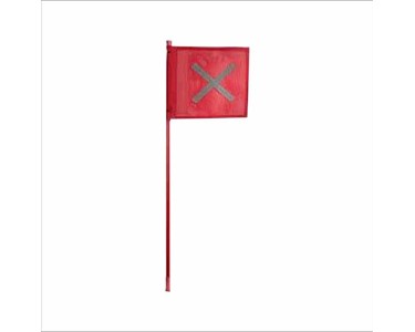 ACOT500 - Safety Flag with Multiple LED's and Square Flag | 1.2m 