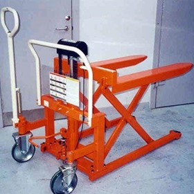 High Lift Stacker with Winch Lift Adjustable Legs