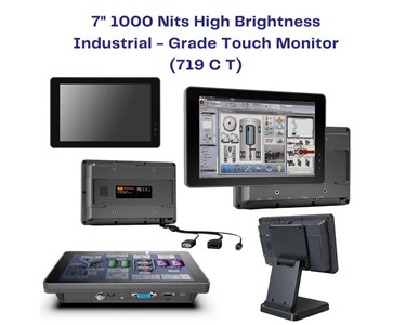 APS Technology Australia - 7" 1000 Nits High Brightness Industrial-Grade Touch Monitor - 719 CT