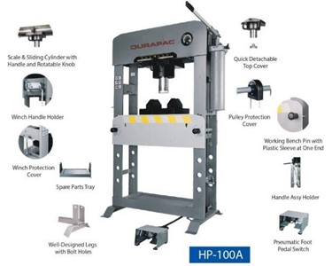 Durapac - Hydraulic Press |  100 Ton H-Frame Press HP-100A