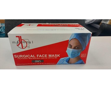 JB Medical - Level 3 Surgical face masks with ear loops per box of 50 masks 