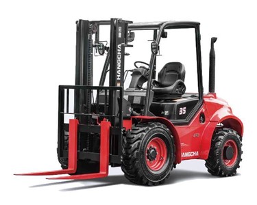 Hangcha - Rough Terrain Diesel Forklifts | HC 3500kg