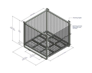 JNI Pallet Systems - Steel Pallet Cage | 90-C D405-C