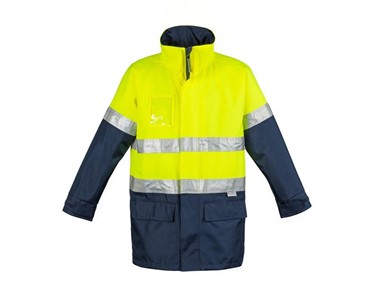 Mens Hi Vis Waterproof Lightweight Safety Jacket