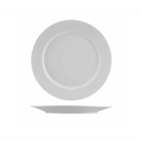 Food Plate & Food Bowls - 255mm Plate Round Wide Rim 4/24