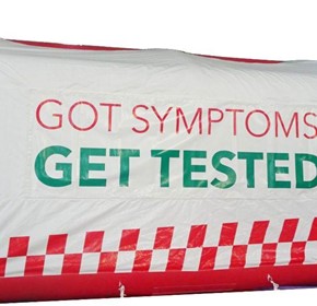 Covid-19 testing needs to be Visible and easily placed Covid-19 testing needs to be Visible and easily placed