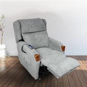 Mobile Compact Recliner Lift Chairs | Twin Motor - Titanium Large