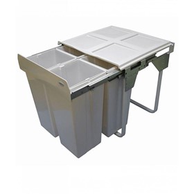 68L Handle Pull Quad Slide Out Waste Recycling Bin | KRB42