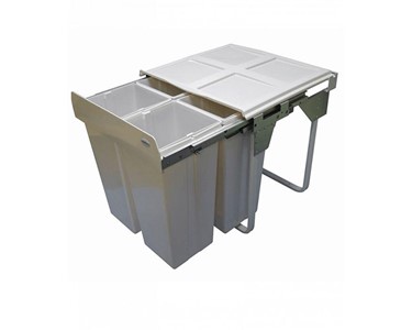 Kimberley - 68L Handle Pull Quad Slide Out Waste Recycling Bin | KRB42