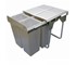 Kimberley - 68L Handle Pull Quad Slide Out Waste Recycling Bin | KRB42