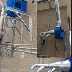 Ezi-Duct Fume Extraction System allows for greater control in lab.