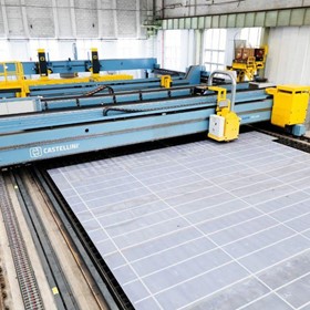 Large Format Steel Plate Welding | Cleaning, Marking and Cutting Unit