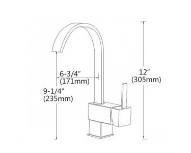 Della Francesca - Mixer Tap | Commercial Tapware | Curved Neck 