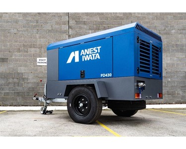 Anest Iwata - 430 CFM Trailer-Mounted Diesel Air Compressor