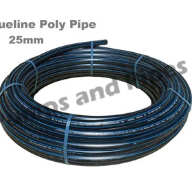 Poly Pipe Roll PN12.5 HDPE Blue Line Metric | 25mm 