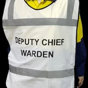 Warden Vest - White Deputy Chief Warden