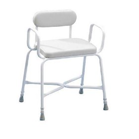 Bariatric Shower Stool, with Arms & Padded Back Homecraft Sherwood