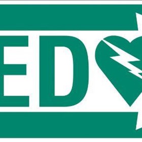 AED Wall Sign Right Arrow