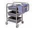 SOGA - 3 Tier Trolley Cart Five Square Buckets Kitchen 820 W X 435 D X 920 H