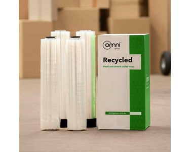 Omni - Recycled Hand Stretch Pallet Wrap - Cast Clear 500mm x 400m x 15um