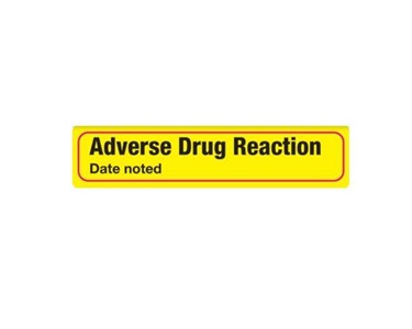 Medi-Print - Adverse Drug Reaction Label | with Dated noted: