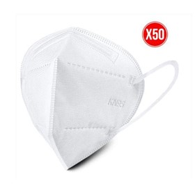 KN95 Face Masks with Ear Loop - White 50 pk