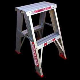 Industrial Aluminium Double Sided Step Ladder | Tradesman