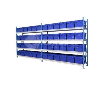 Storeman - Longspan Shelving with Attached Lid Containers