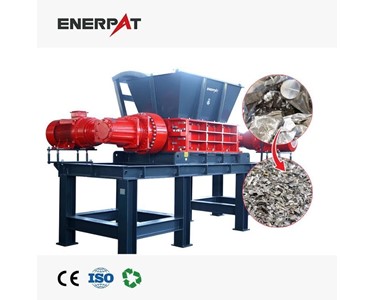 Enerpat - Twin Shaft Shredder for Heavy Duty Recycling – Continuous Running, Low