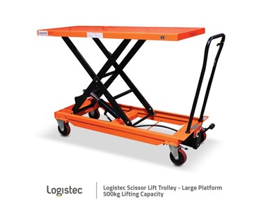 Logistec - Logistec Scissor Lift Trolley - Large Platform 500kg