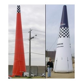 Compact Air Inflatable Towers & Pylons for Safety Lights