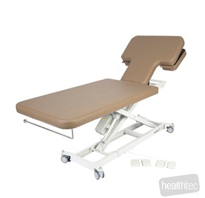 Cardiology Table - Dual Backrest Section Cutouts - All Electric