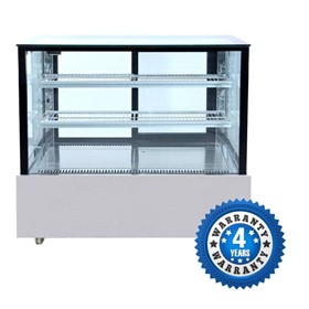 Square Glass Cake Display 2 Shelves 1200mm | SSU120-2XB