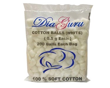 DiaGuru - Cotton Balls 200's | Medical Consumables