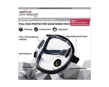 Safe Handler - Full Face Protective Gear NanoTech – Reusable Face Mask 