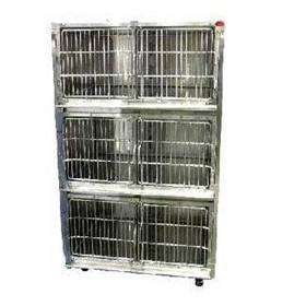 Stainless Steel Veterinary Cage Banks